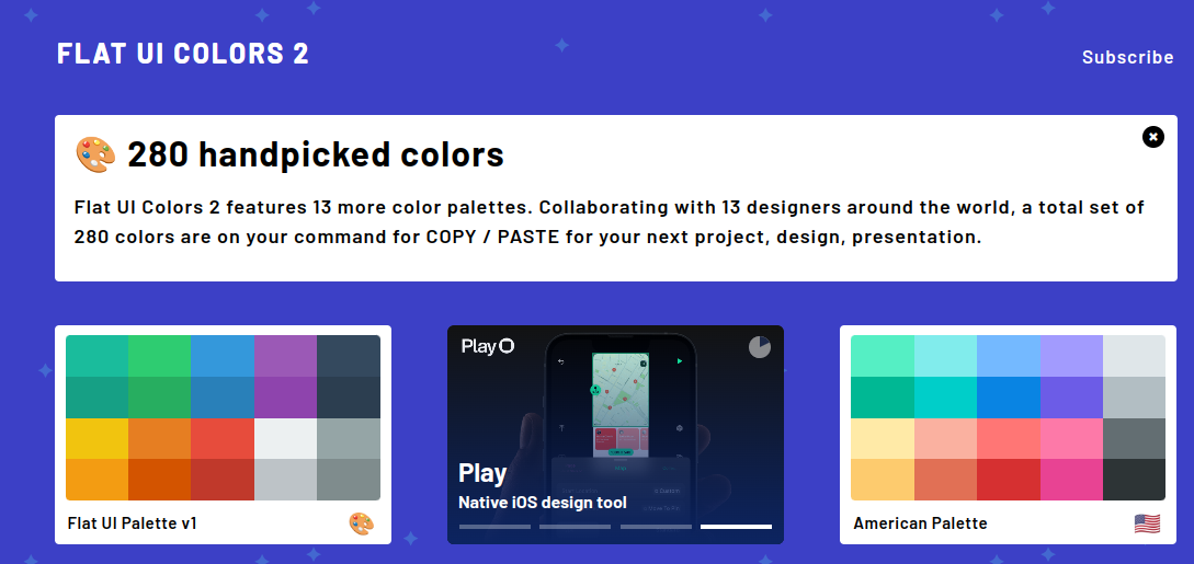 Flat UI color icon